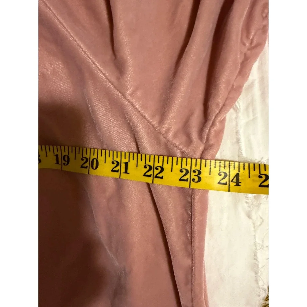 Old Navy Pink Velvet V Neck Dolman Sleeve Tunic Top Women's Size‎ Large Romantic